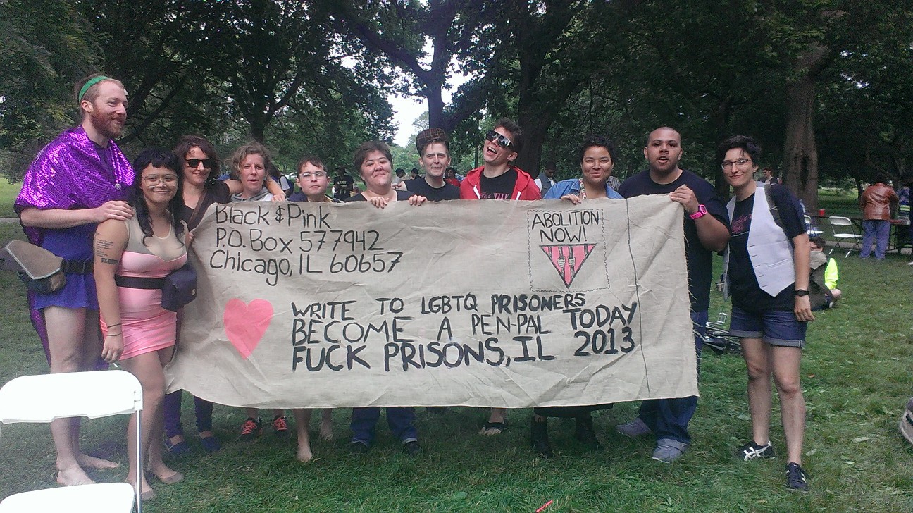 Black and Pink Chicago Dyke March