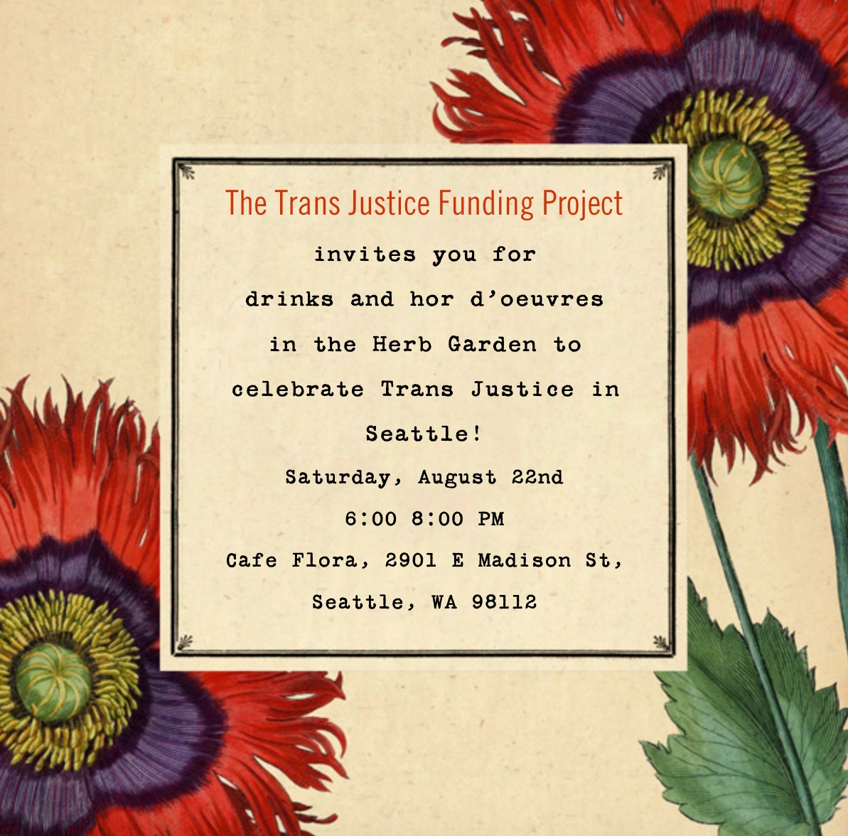 Tjfp Happy Hour In Seattle Trans Justice Funding Project